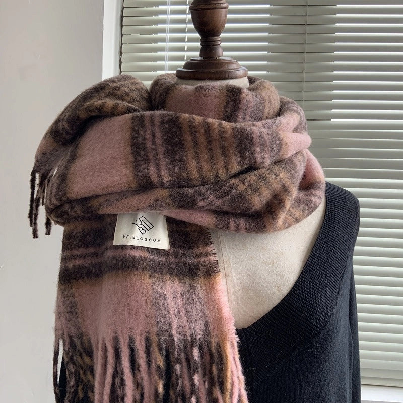Women's Minimalist Classic Style Solid Color Imitation Cashmere Scarf