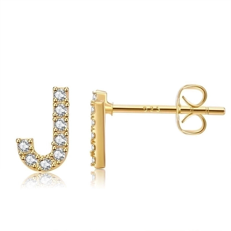 Ethnic Style Letter Copper Earrings Ear Studs