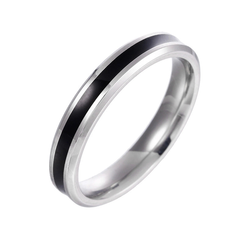 Minimalist Letter 201 Stainless Steel No Inlaid