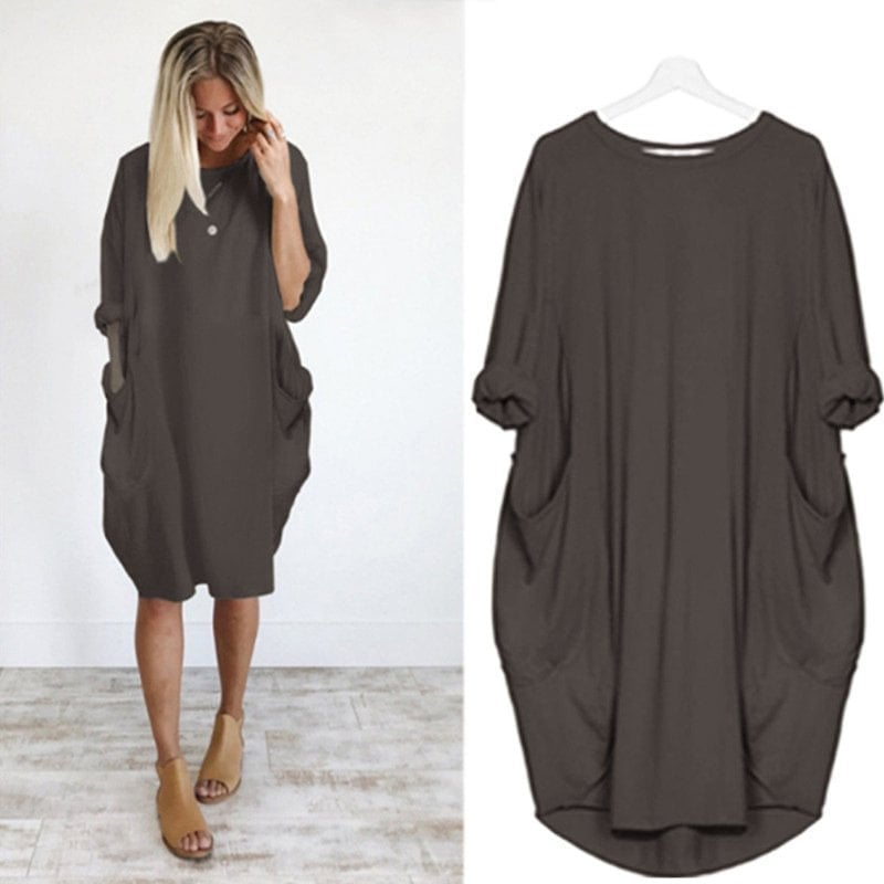 Vestido Casual O-Outline para mujer(Compra 2 y obtén envío gratis)