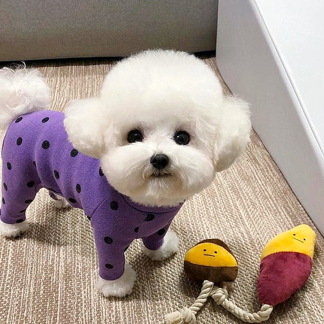 Polka Dot Dog Cat Four-legged Clothes