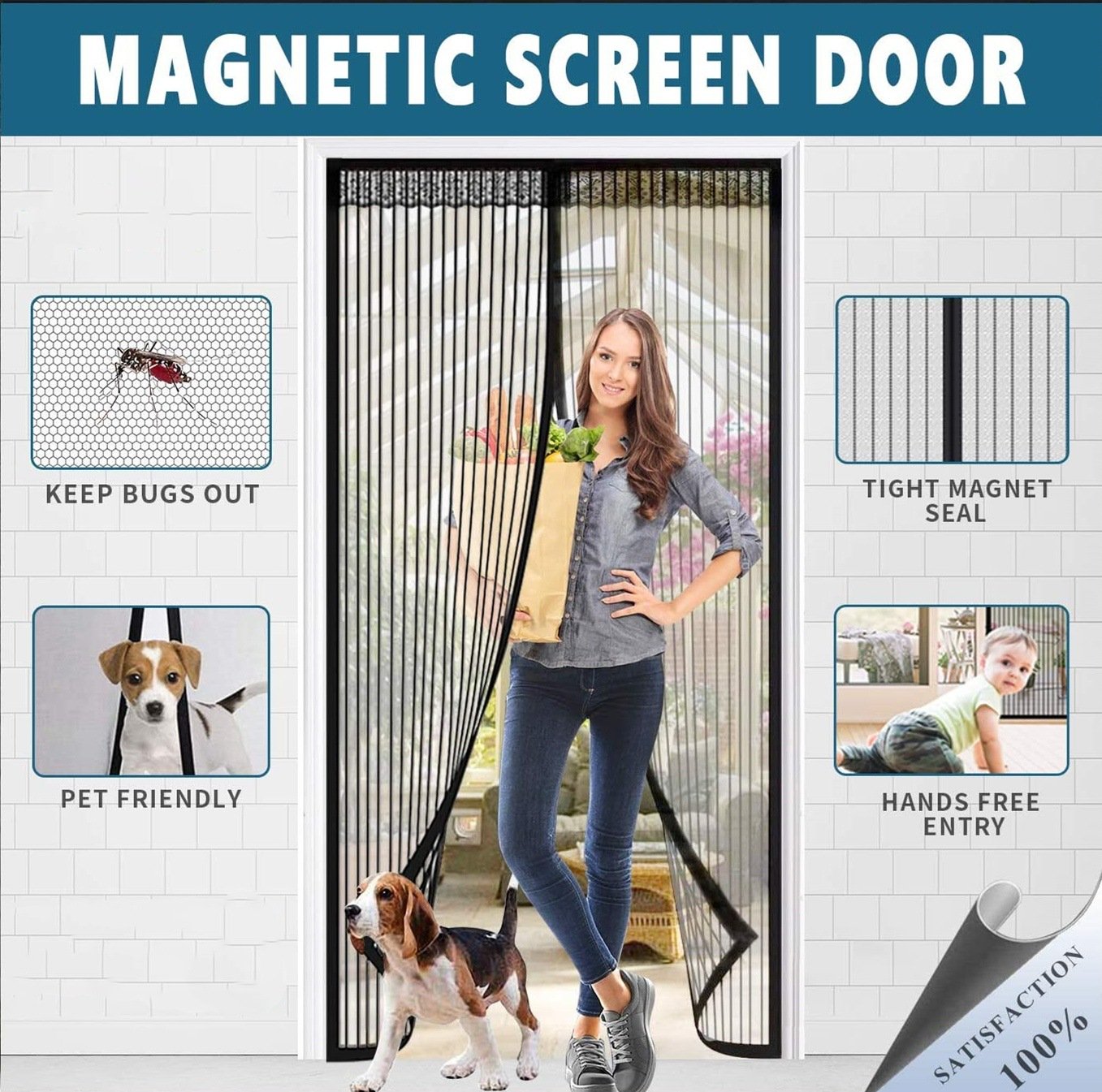 🔥Magnetic Screen Door