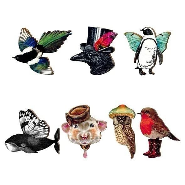 Carpenter Craft-Animal Wooden Brooch🐦