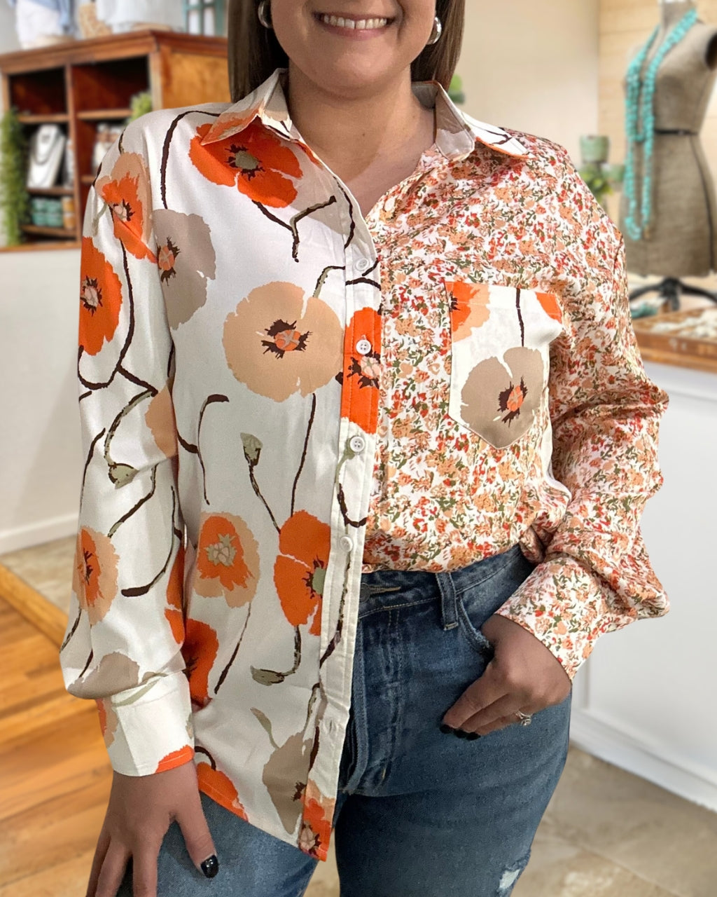 Mix Vibrant Bloom Blouse