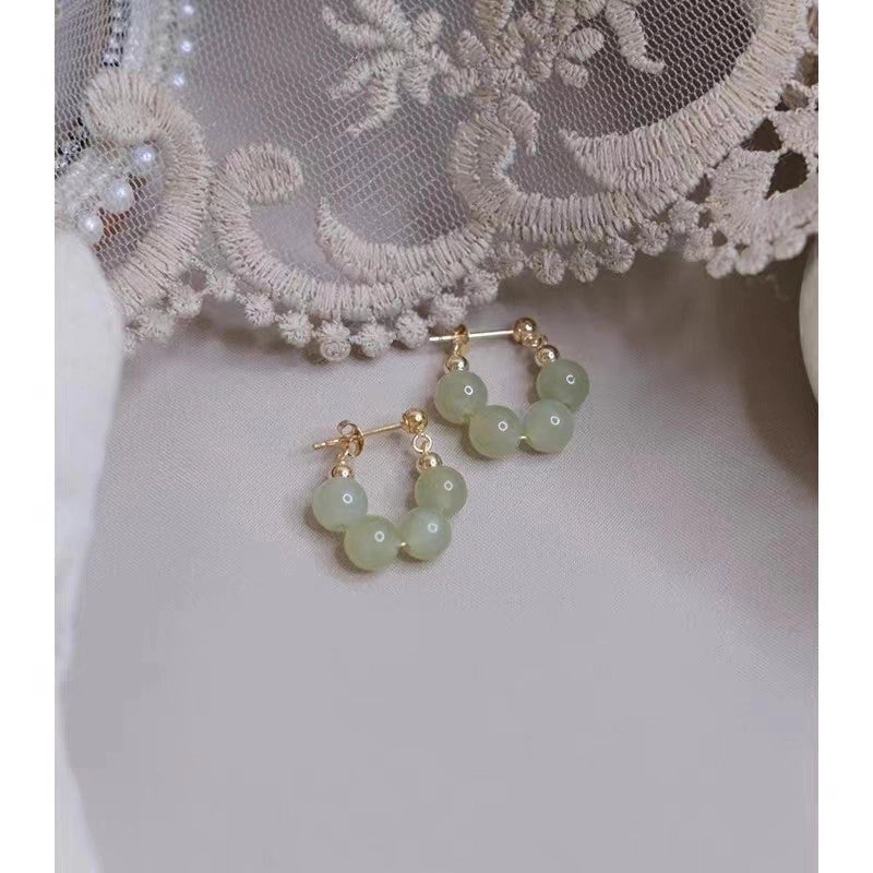 1 Pair Fashion Flower Butterfly Bow Knot Inlay Alloy Artificial Pearls Rhinestones Shell Earrings