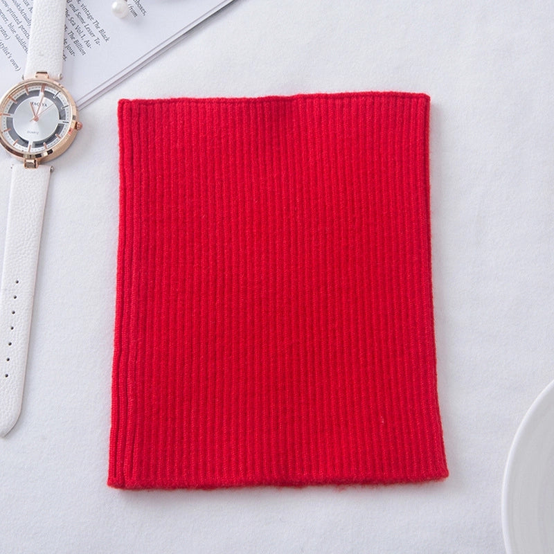 Cashmere Neck Sleeve Women's Knitted Elastic High Neck Cervical Warm Shading Neck High Neck Fake Collar Hair Band Headband Scarf
