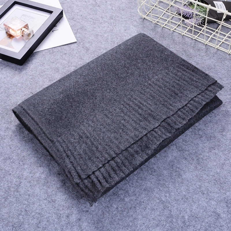 Women's Sweet Minimalist Solid Color Nylon Scarf