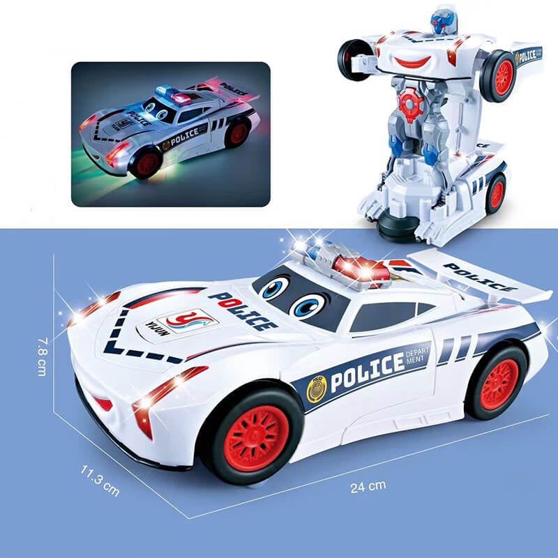 🎁Christmas Hot Sale 49% OFF🔥Electric Universal Deformation Police Toy Car🚗