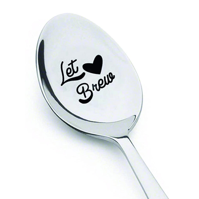 New Valentine's Day Gift Lettering Stainless Steel Long Handle Spoon