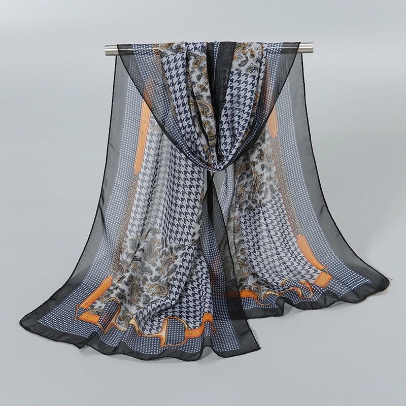 Women's Streetwear Solid Color Chiffon Scarves & Gloves