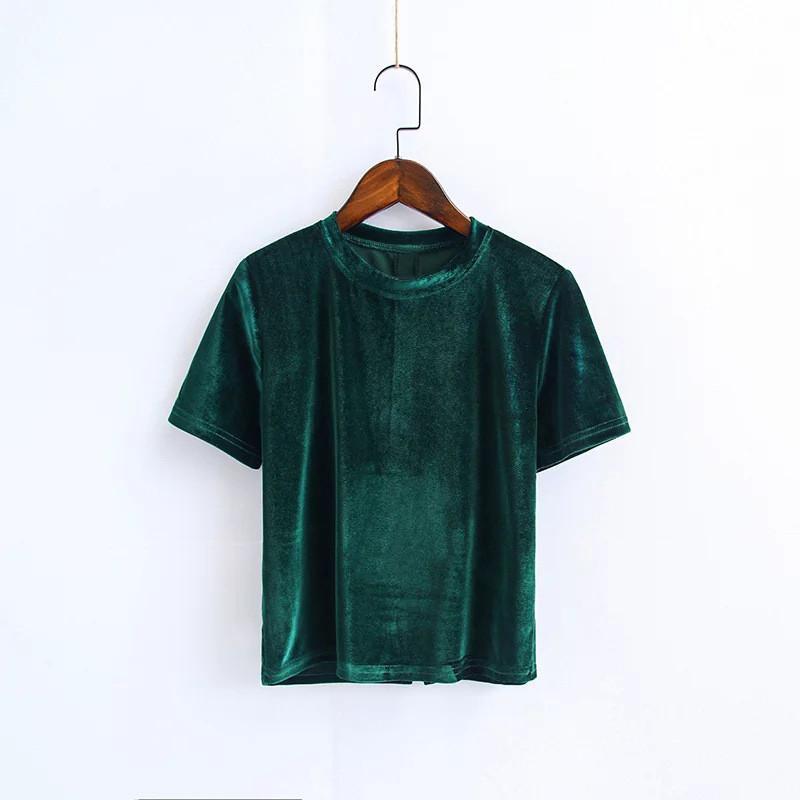 Velvet Crop Tee