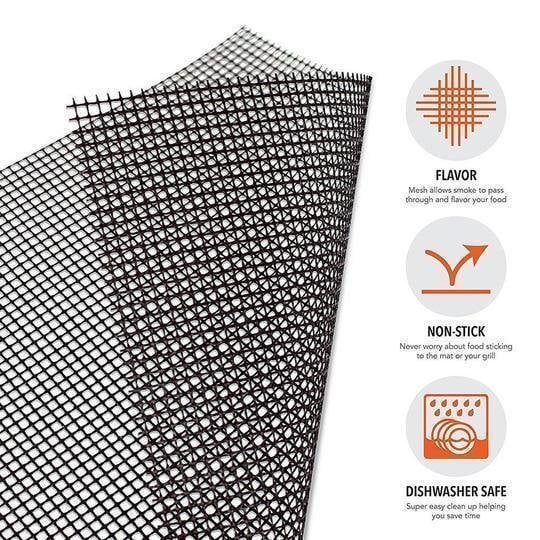 (🔥Hot Sale) Non-stick BBQ Grill Mesh Mat - Buy 5 Get 3 Free