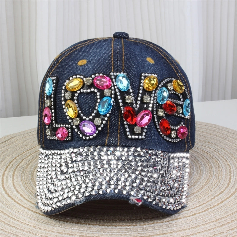 Unisex Streetwear Letter Usa Flower Curved Eaves Baseball Cap
