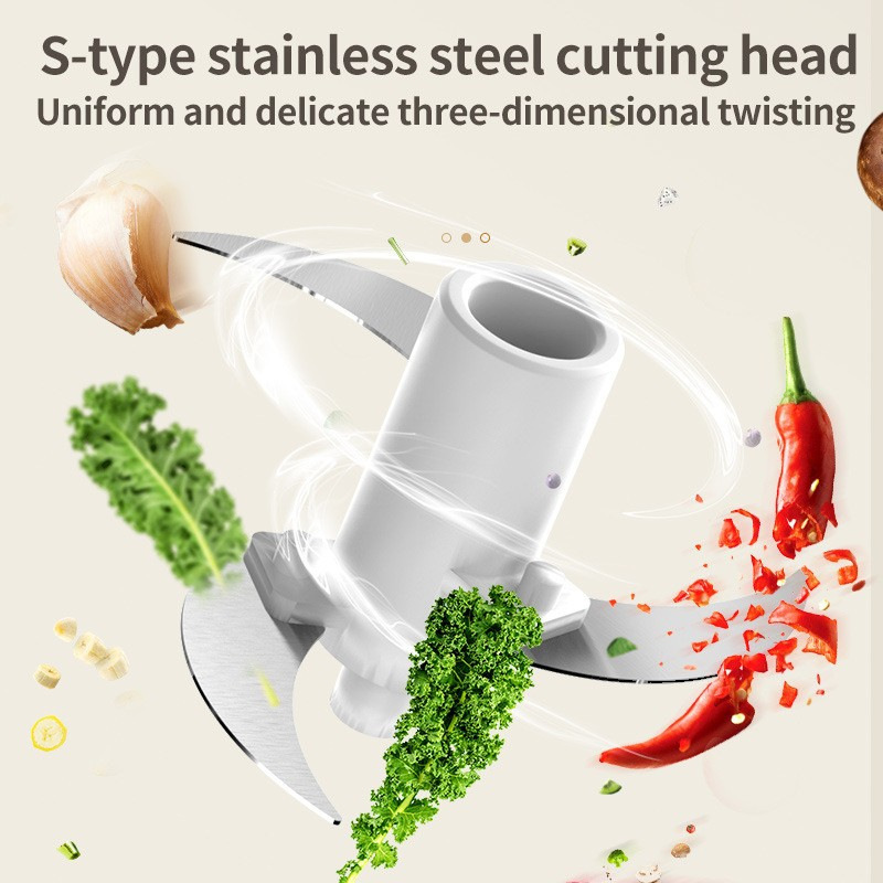 Professional Mini Food Chopper Portable Small Food Chopper for Meat Kitchen Garlic Onion