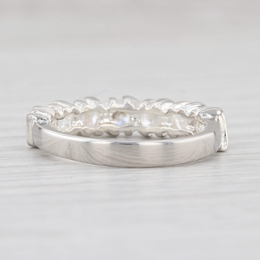 New CZ Ring Sterling Silver Size 7 Stackable Cubic Zirconia Wedding Band