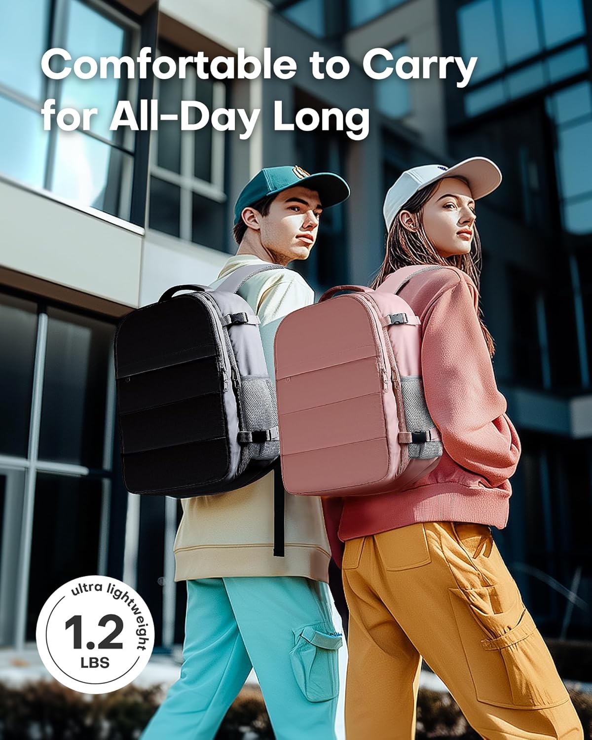 HOTOR Travel Backpack - Flight Approved Travel Bag for Men and Women, Carry on Luggage for 15.6