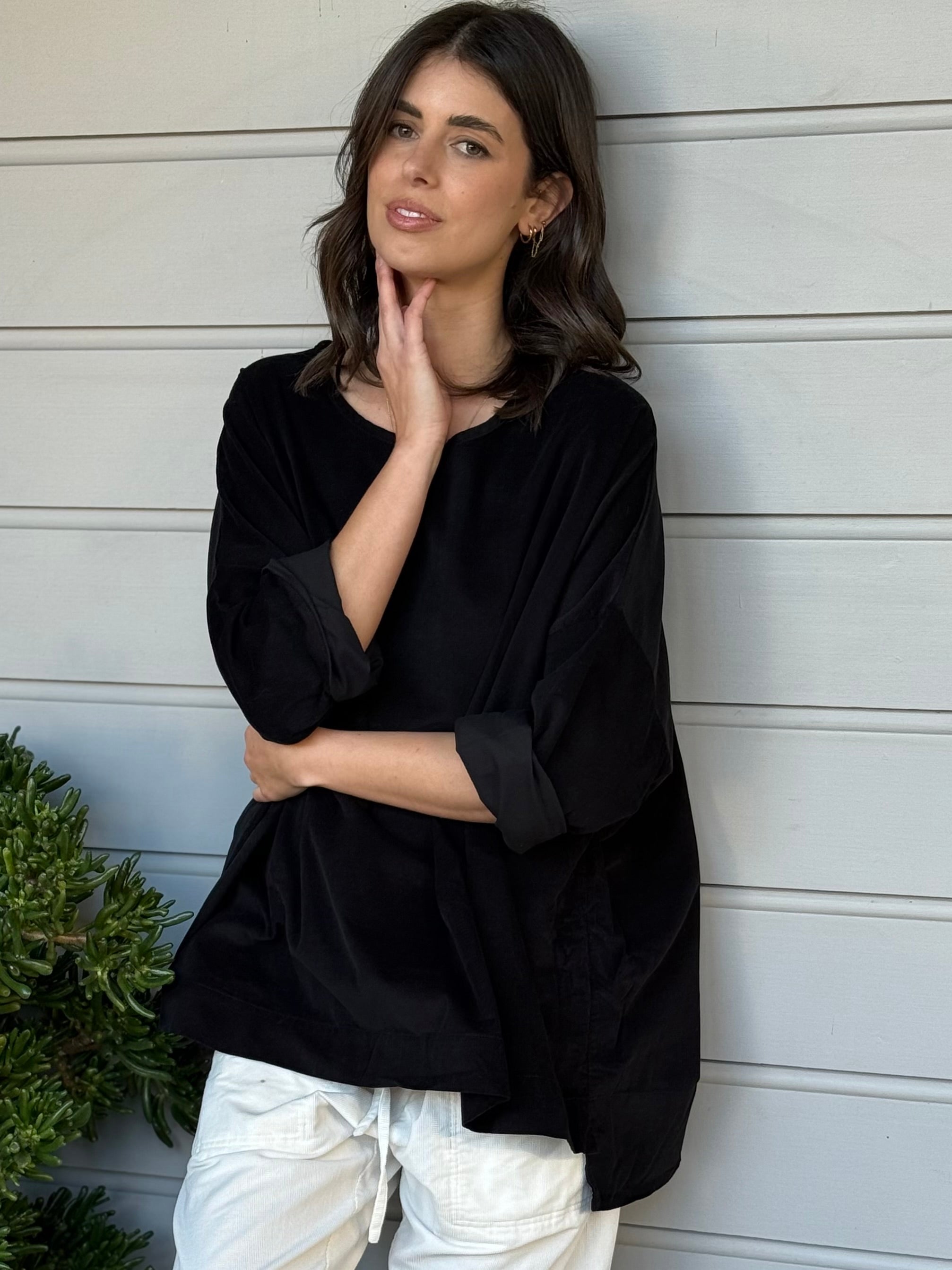 hunter top - black cord