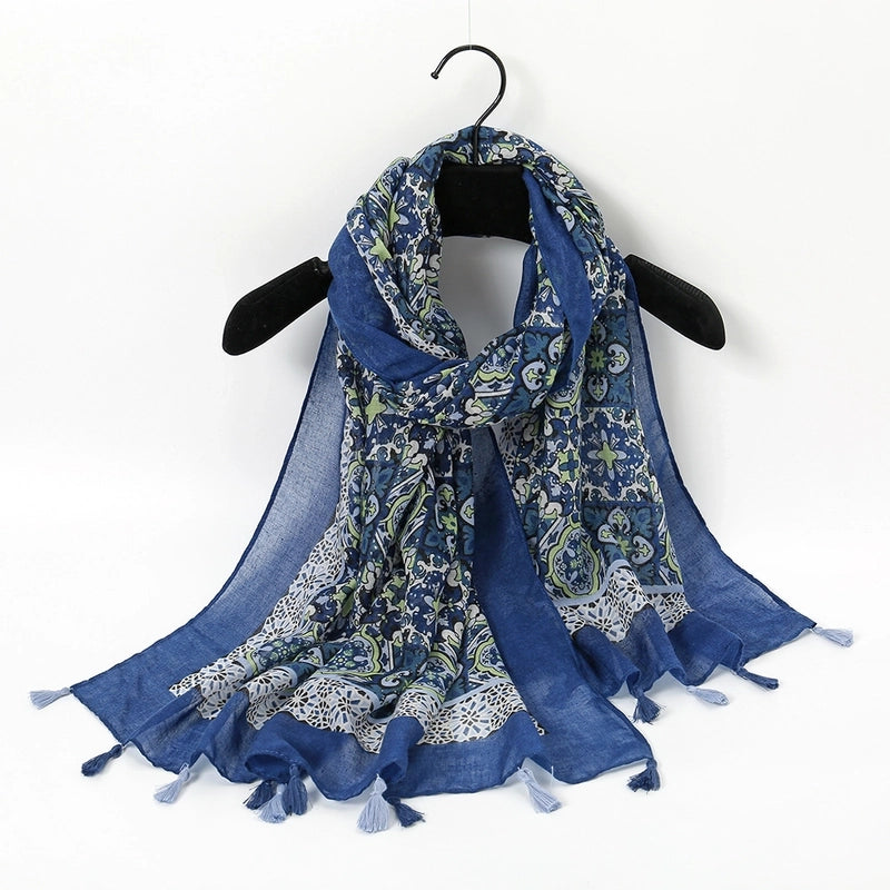 Unisex Vacation Sweet Geometric Polyester Scarf