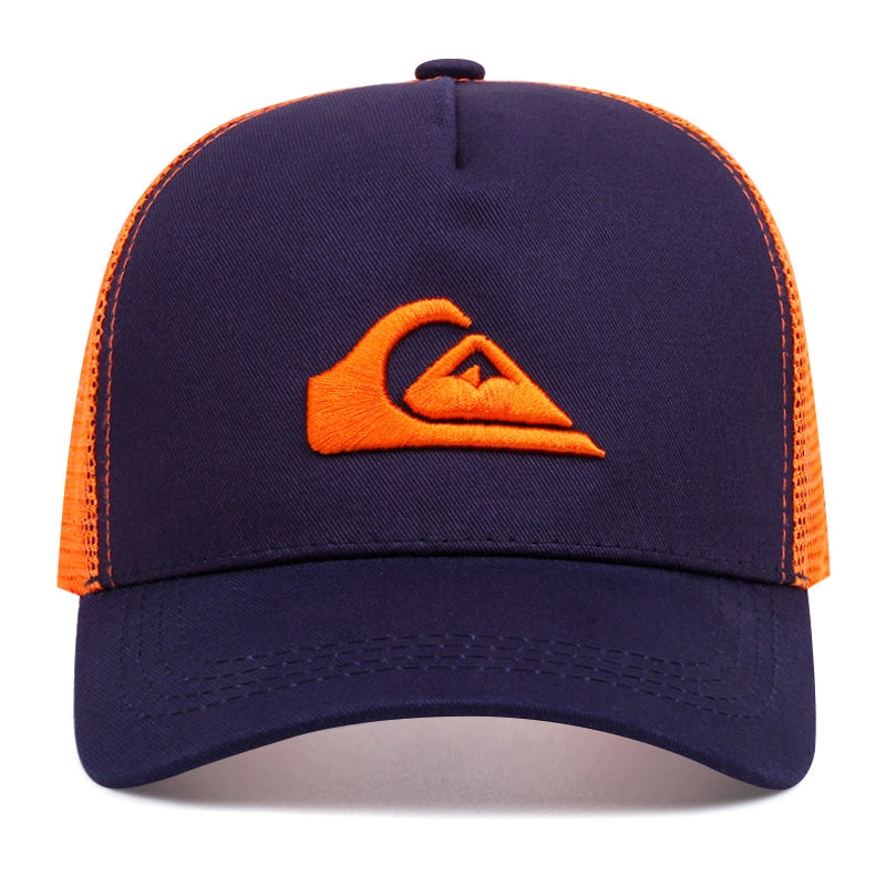 Unisex Minimalist Classic Style Color Block Printing Curved Eaves Baseball Cap