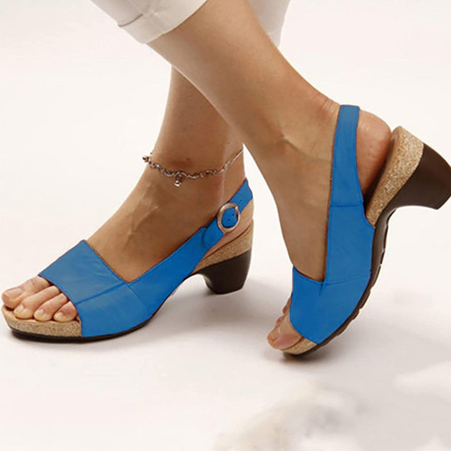 Comfortable Elegant Low Chunky Heel Shoes