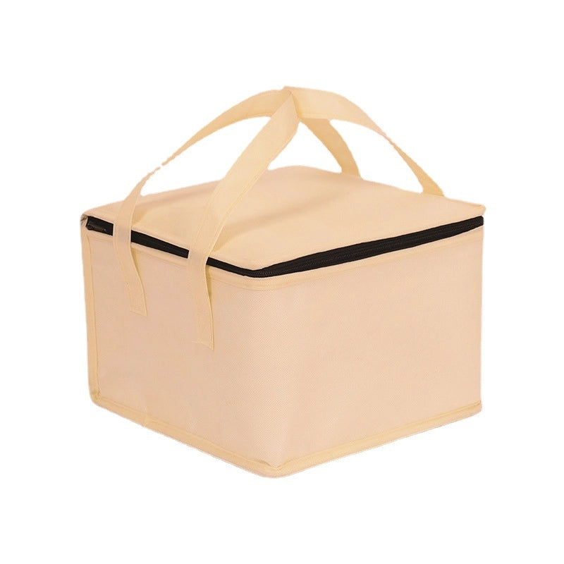 Birthday Cake Insulation Bag Portable Large Capacity Aluminum Foil Thickened Milk Tea Takeaway Non-woven Refrigerator Bag