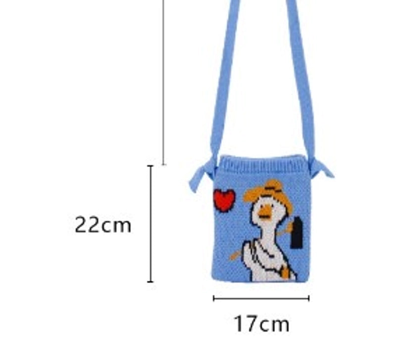 Women's Mini Polyester Animal Streetwear Open Crossbody Bag