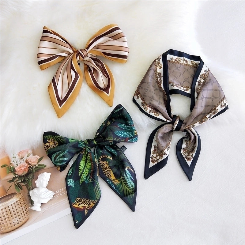 Double-sided Sharp-angled Silk Scarf