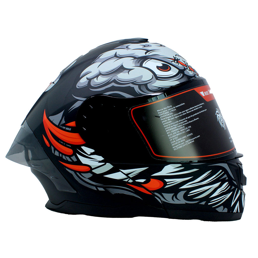 Casco Rush Brainy Negro