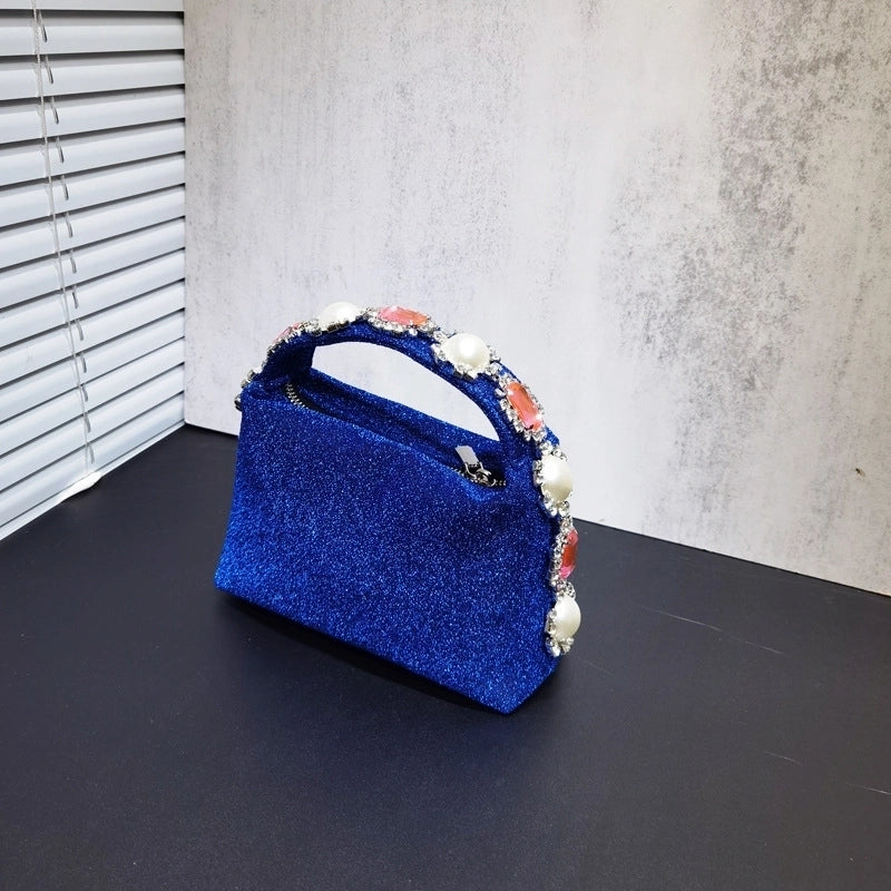 Women's Small Polyester Solid Color Classic Style Square Zipper Handbag