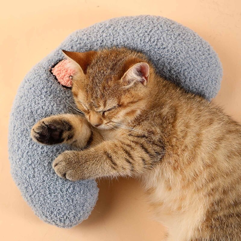 Calming Plush Cat Pillow | Ultra Soft Fluffy Pet Pillow