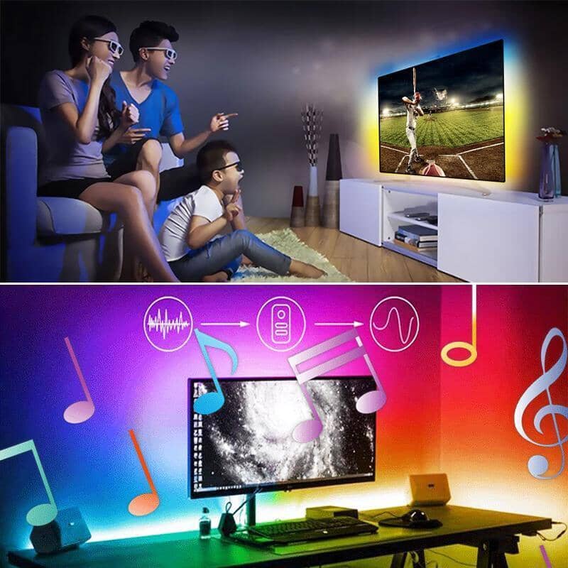 DIY Ambilight TV PC Dream Screen USB LED Strip Lights 2835