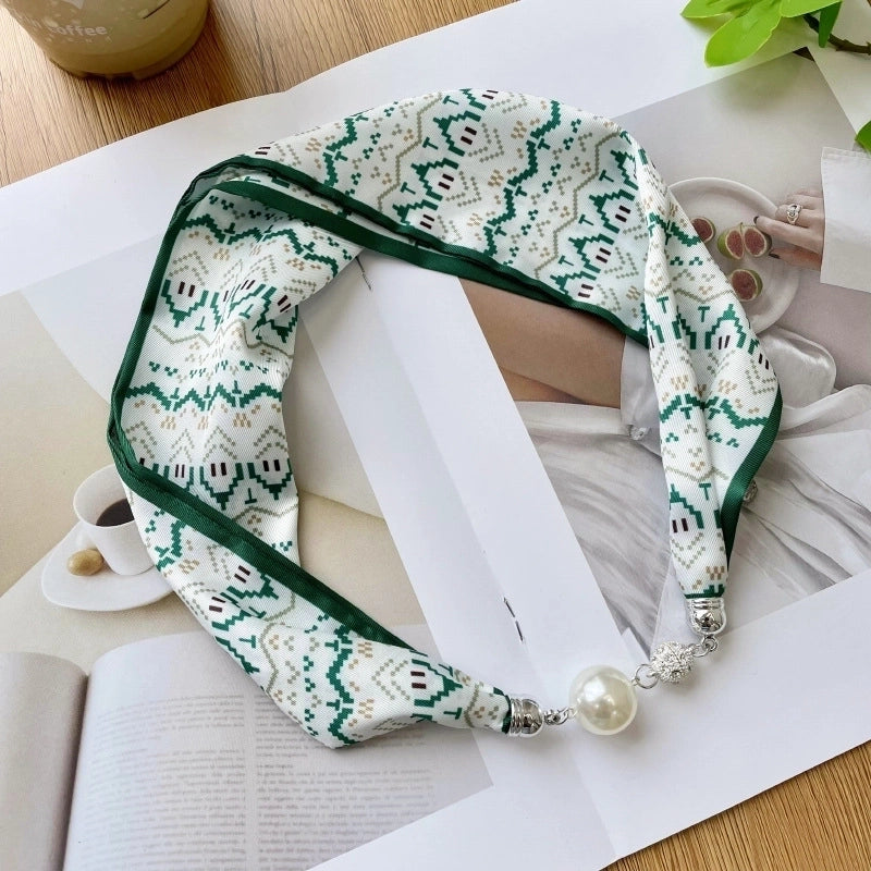 Women's Casual Color Block Imitated Silk Silk Scarf