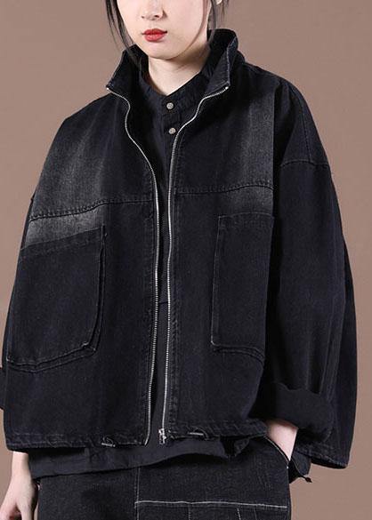 Style Pockets Fine Spring Women Black Coats