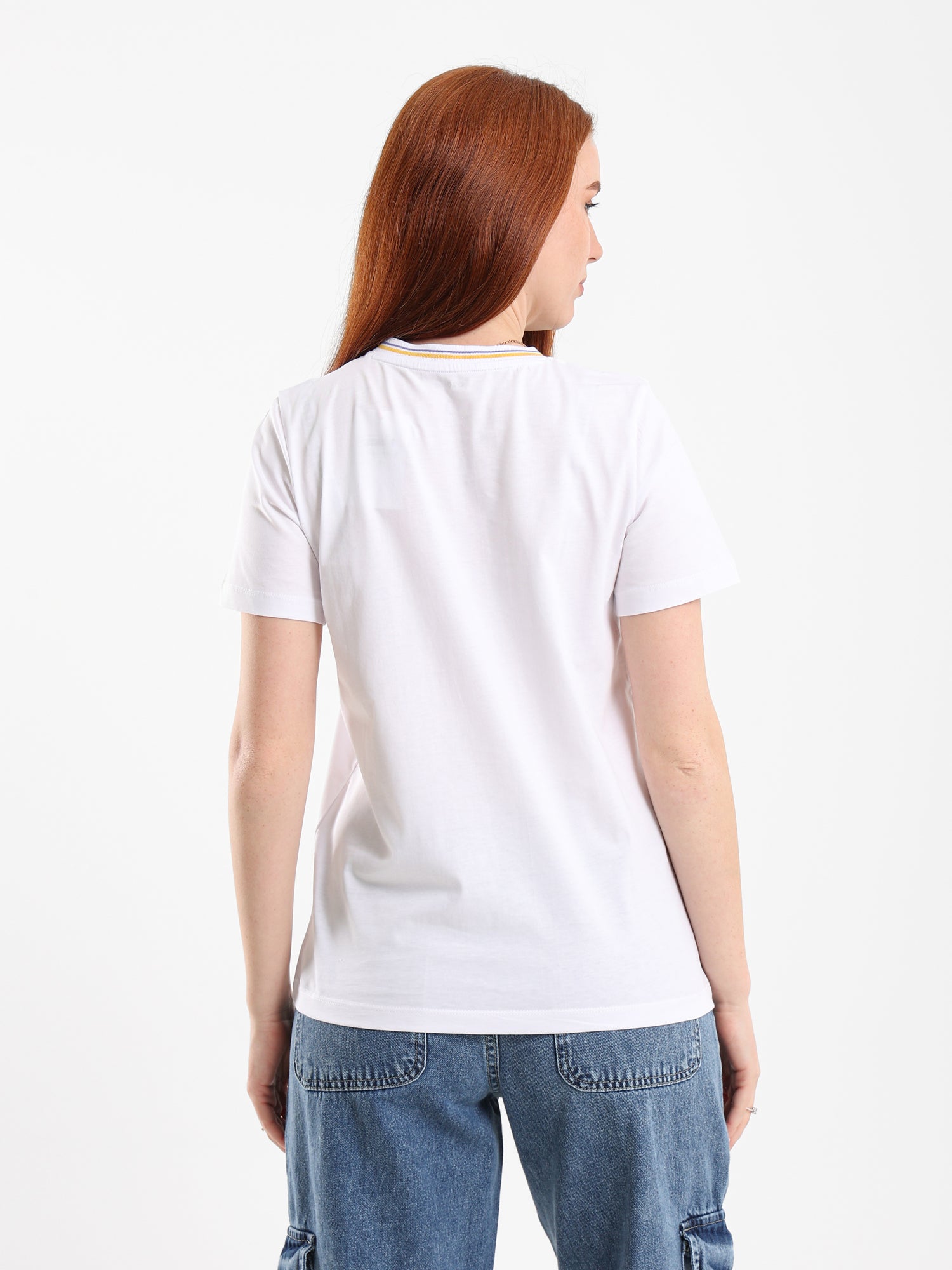 Striped Collar Graphic Tee