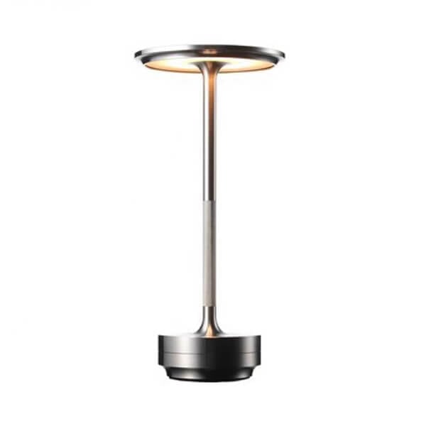 Cordless metal table lamp - dimmable and rechargeable desk lamp