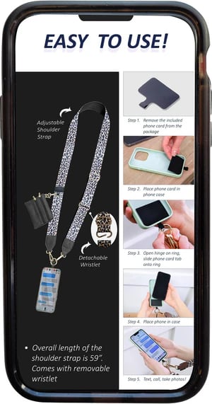 💖Last Day 49% OFF-Cell Phone Strap with Zip Pocket