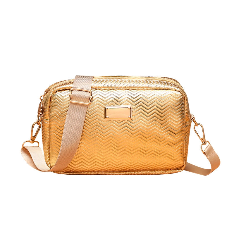 New Shiny Fashion Western Style Small Square Bag Casual All-Matching Graceful Camera Bag Mobile Phone Bag Shoulder Slanting Hanging Bags