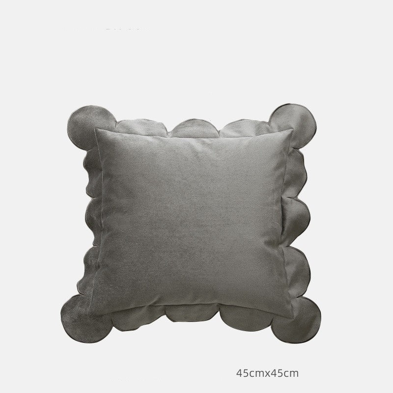 Chic Scallop-Edged Pillow