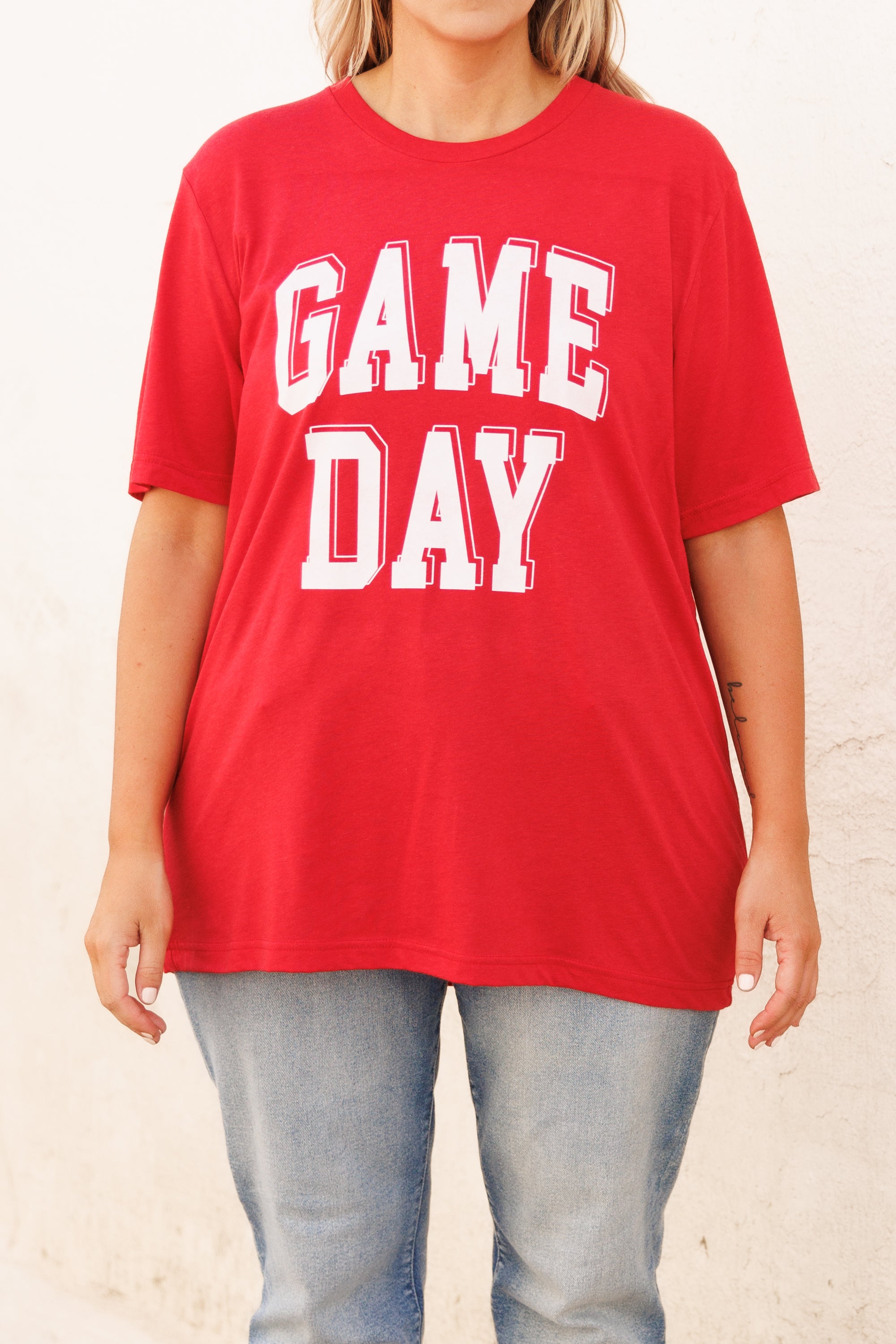 Feeling Like Game Day Tee. Red Triblend