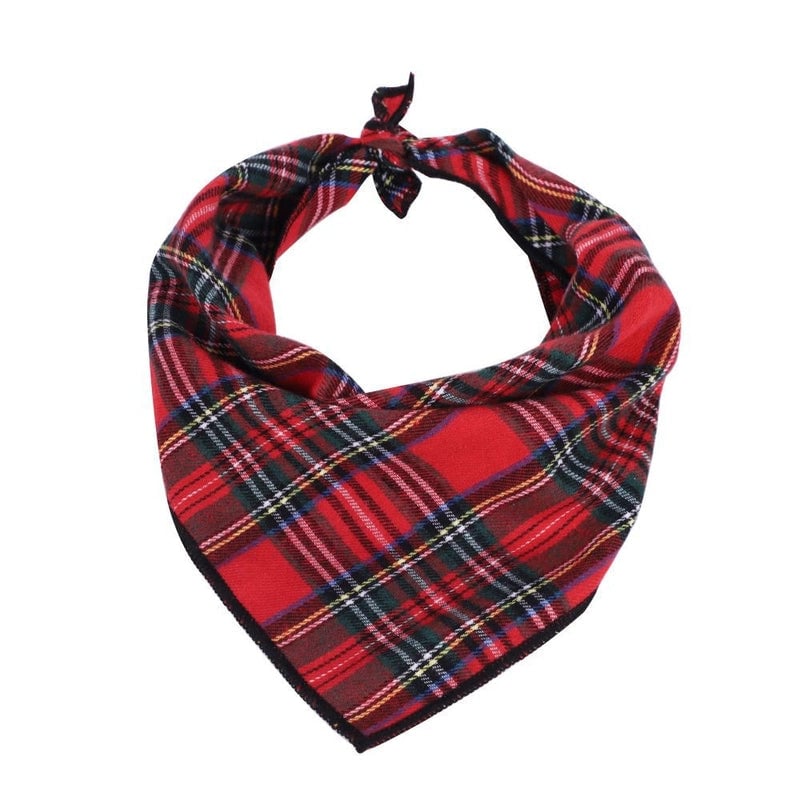 Pet Christmas Party Dress Up Dog Christmas Triangle Scarf Cat Bell Collar Tie Hat