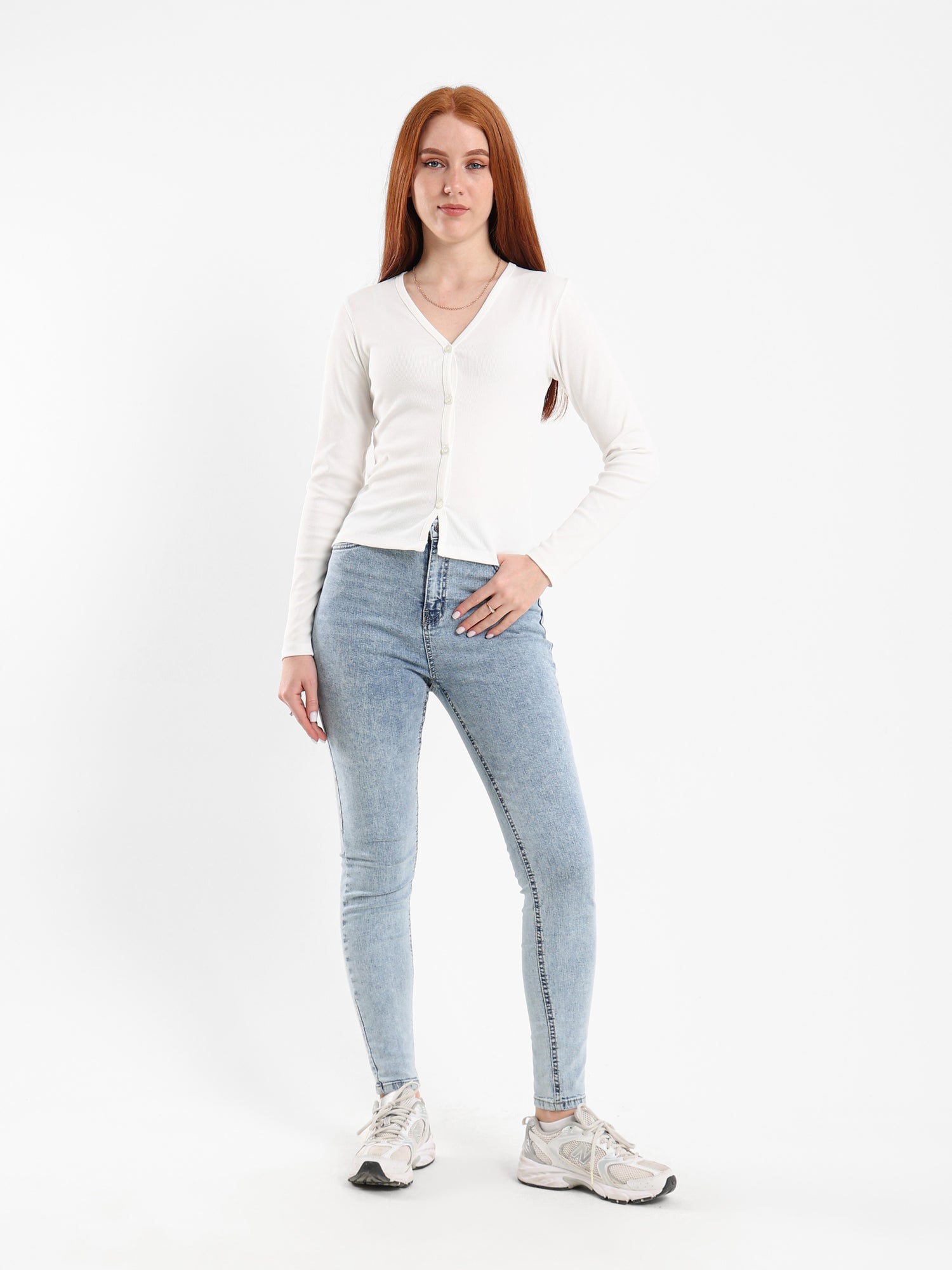 Ribbed Fitted Long Sleeve Cardigan