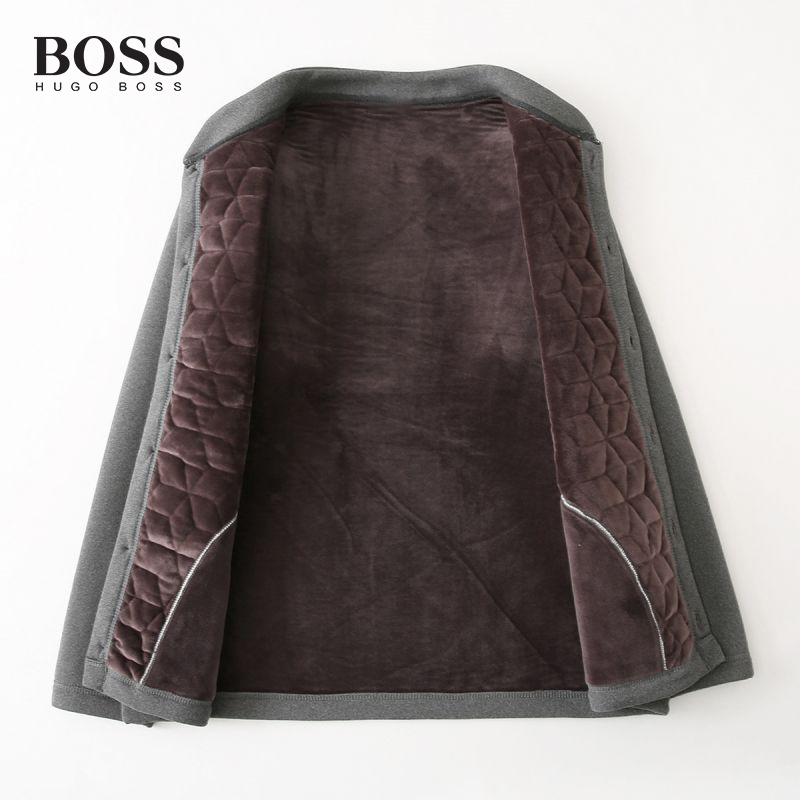 BOSS men-s combed cotton thickened warm coat padded jacket