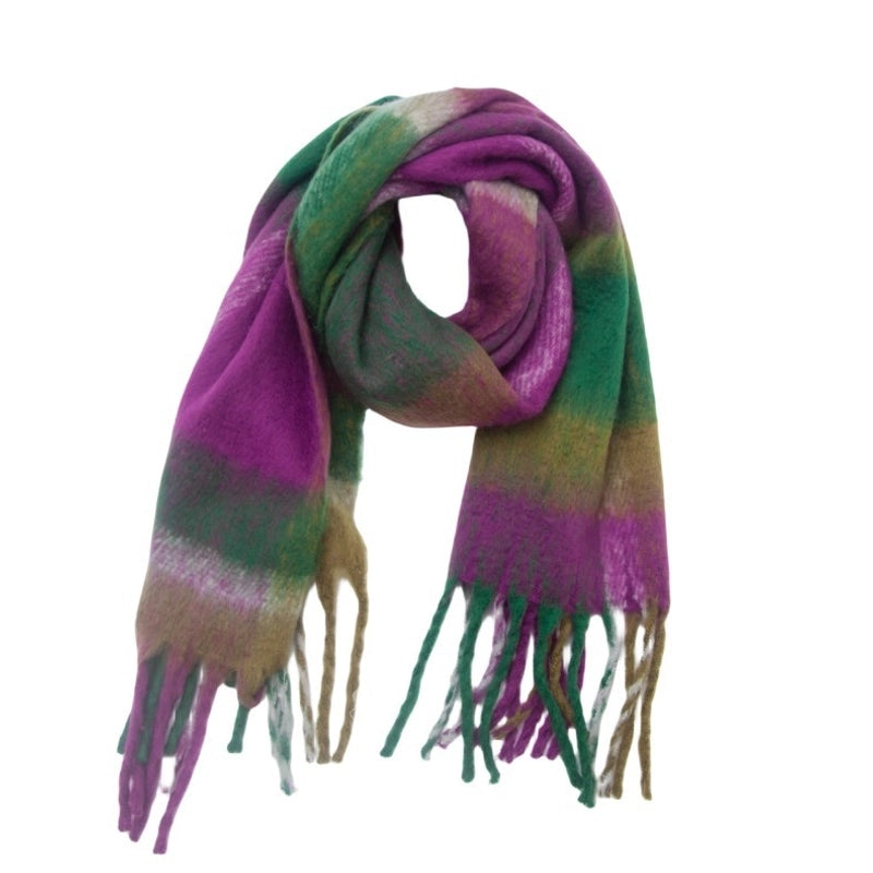 Unisex Casual Minimalist Lattice Polyester Scarf