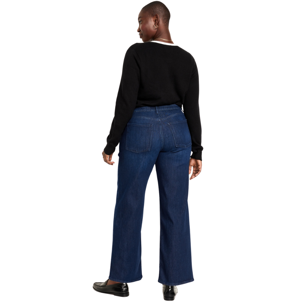 High Waisted Wow Wide Leg Jeans