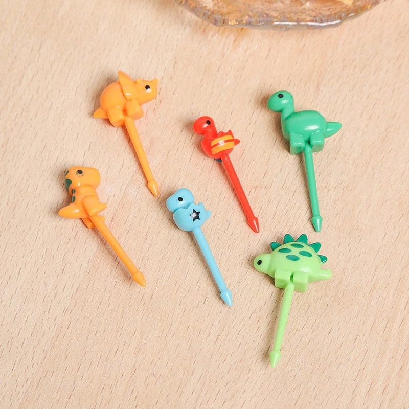 New Cartoon Fruit Fork  Mini Fruit Sign Hot Children Fruit Fork