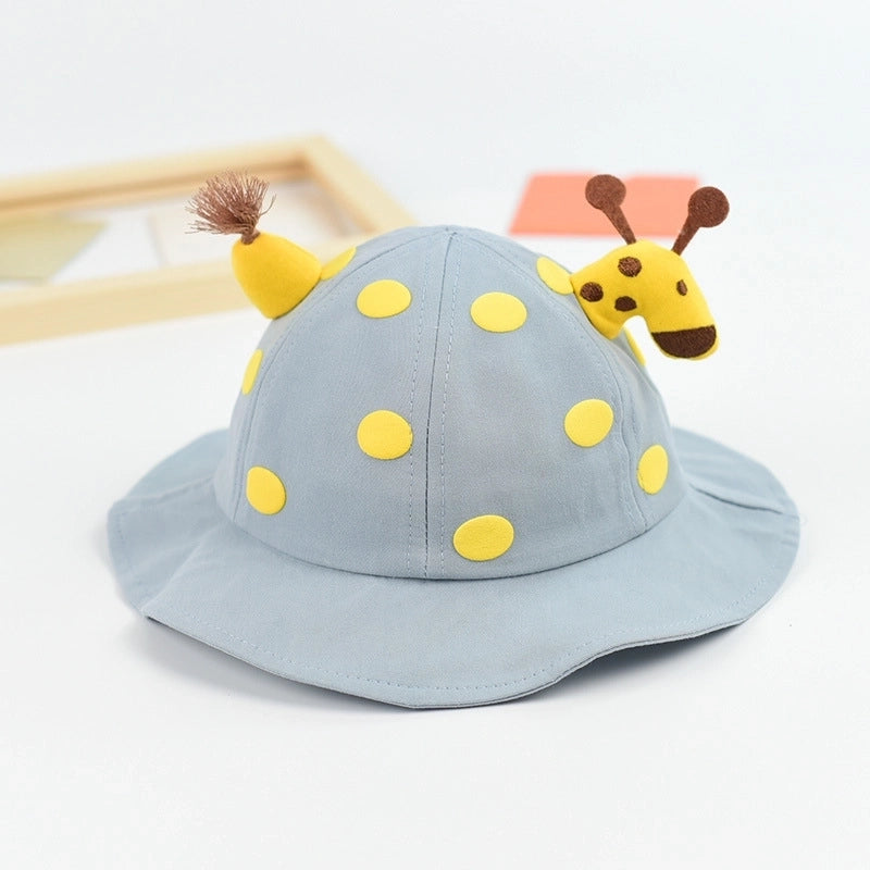 Children Unisex Streetwear Cartoon Printing Jacquard Bucket Hat