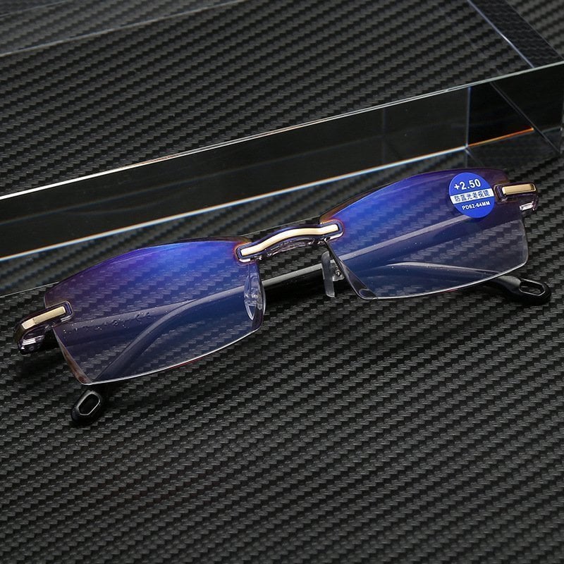 🔥HOT SALE 🔥 Sapphire High Hardness Anti-blue Progressive Far And Near Dual-Use Reading Glasses 🔥Buy 2 get Extra 10% OFF