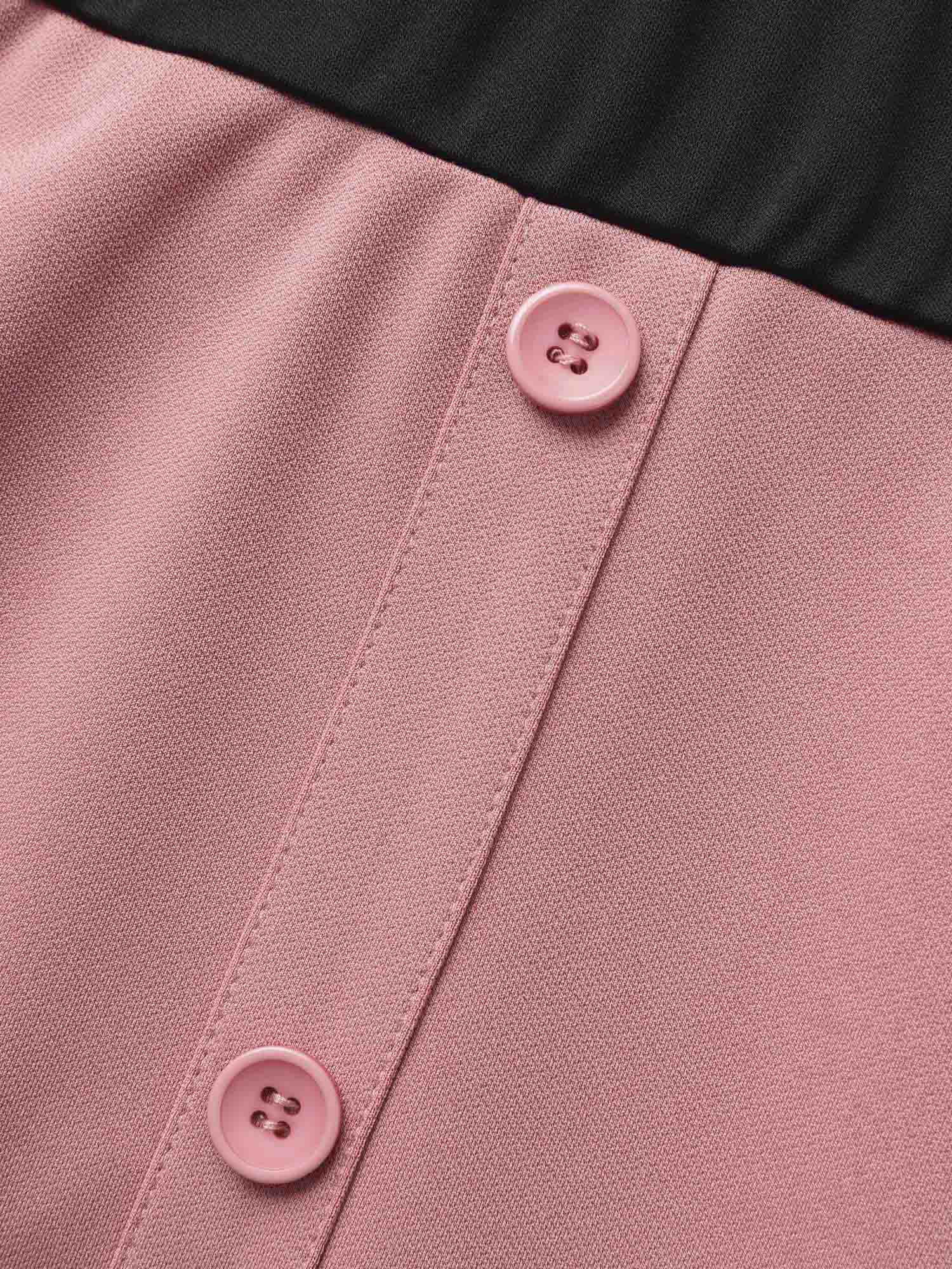 Supersoft Essentials Two Tone Pocket Patchwork Belted Dress
