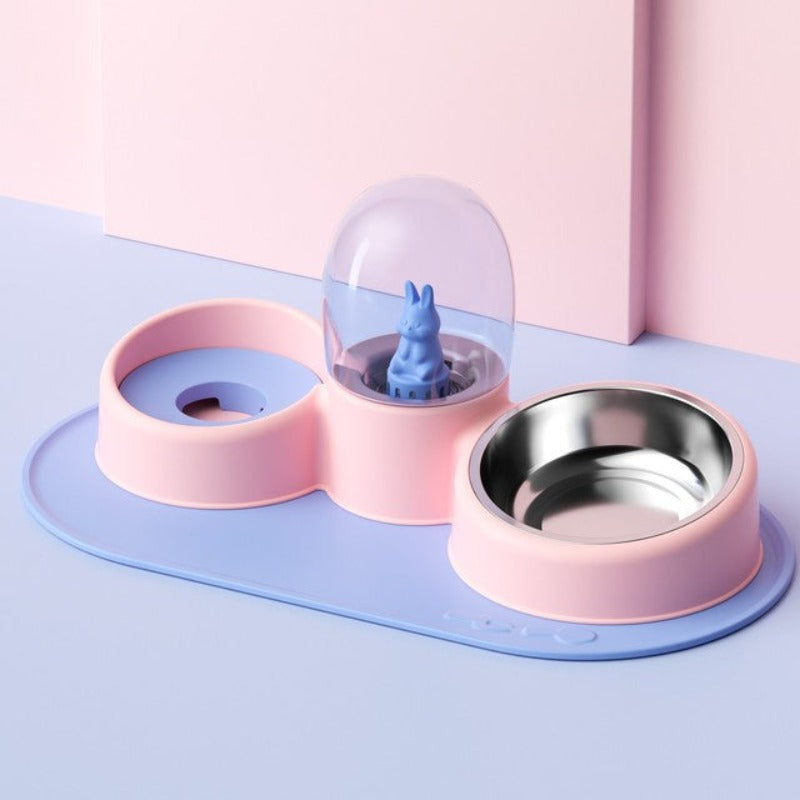 Cute Cartoon Stainless Steel Dog Bowl