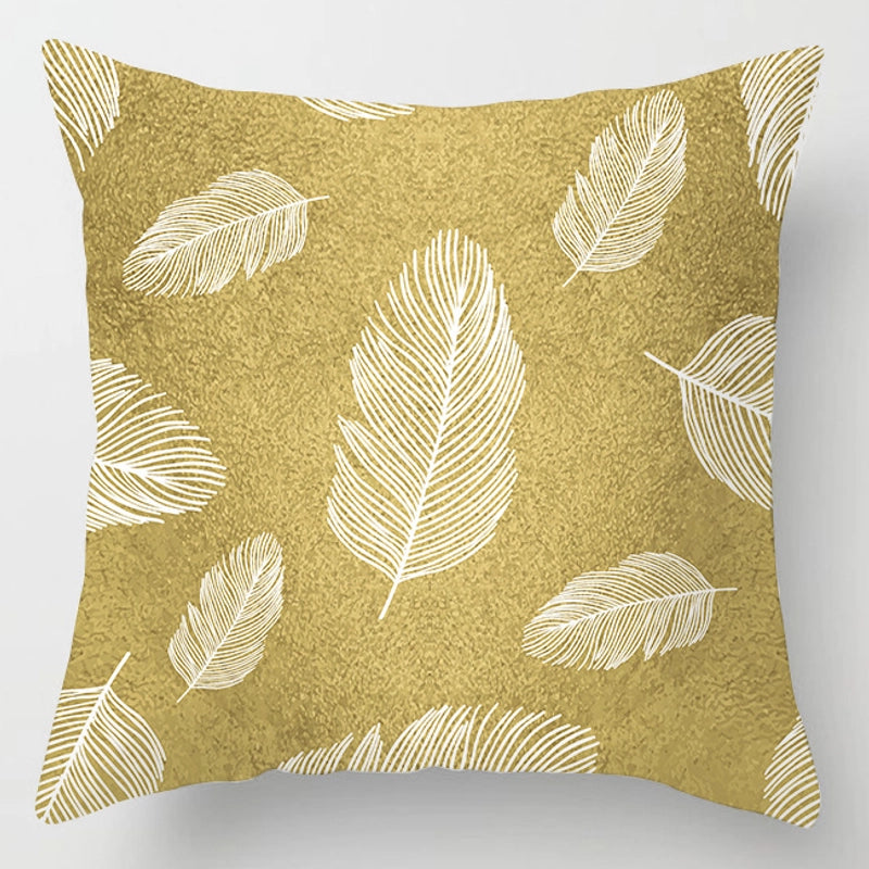 Minimalist Letter Polyester Pillow Cases Couch & Sofa Decor